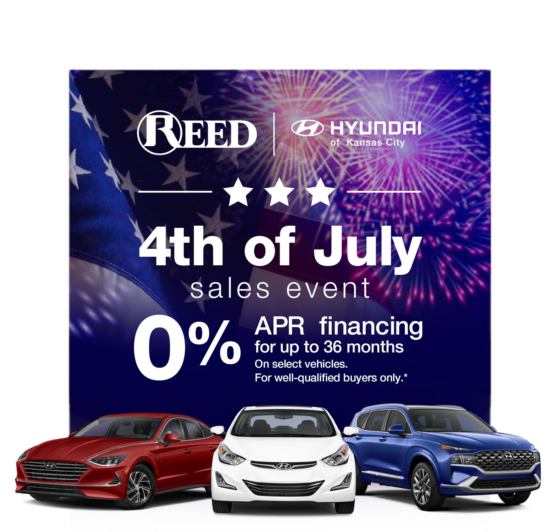 4th of July Sales Event at Reed Hyundai of Kansas City Reed Hyundai